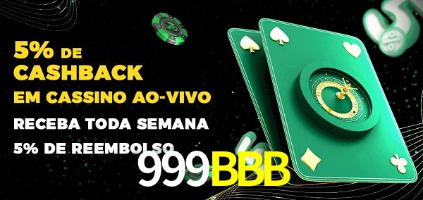 Promoções do cassino ao Vivo 999BBB